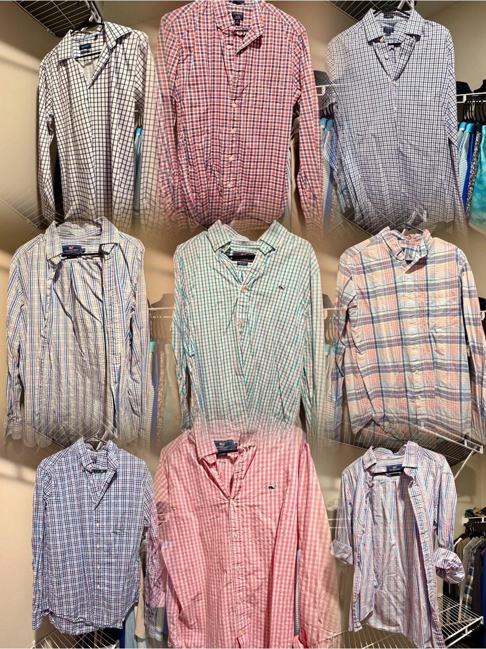 Lot of 18 Men's MEDIUM Button-Down Shirt Bundle - some NWT